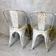 Pair of Tolix chairs model A designed by Xavier Pauchard.