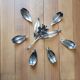 Vintage ashtray flower in silver metal