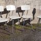 Série de 4 chaises formica de Roger Breton