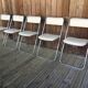 Set of 5 folding chairs 1970 chrome