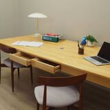 Beech desk, Danish design, 1980s, production: Denmark