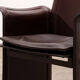 Tito Agnoli for Matteo Grassi leather dining table and six chairs