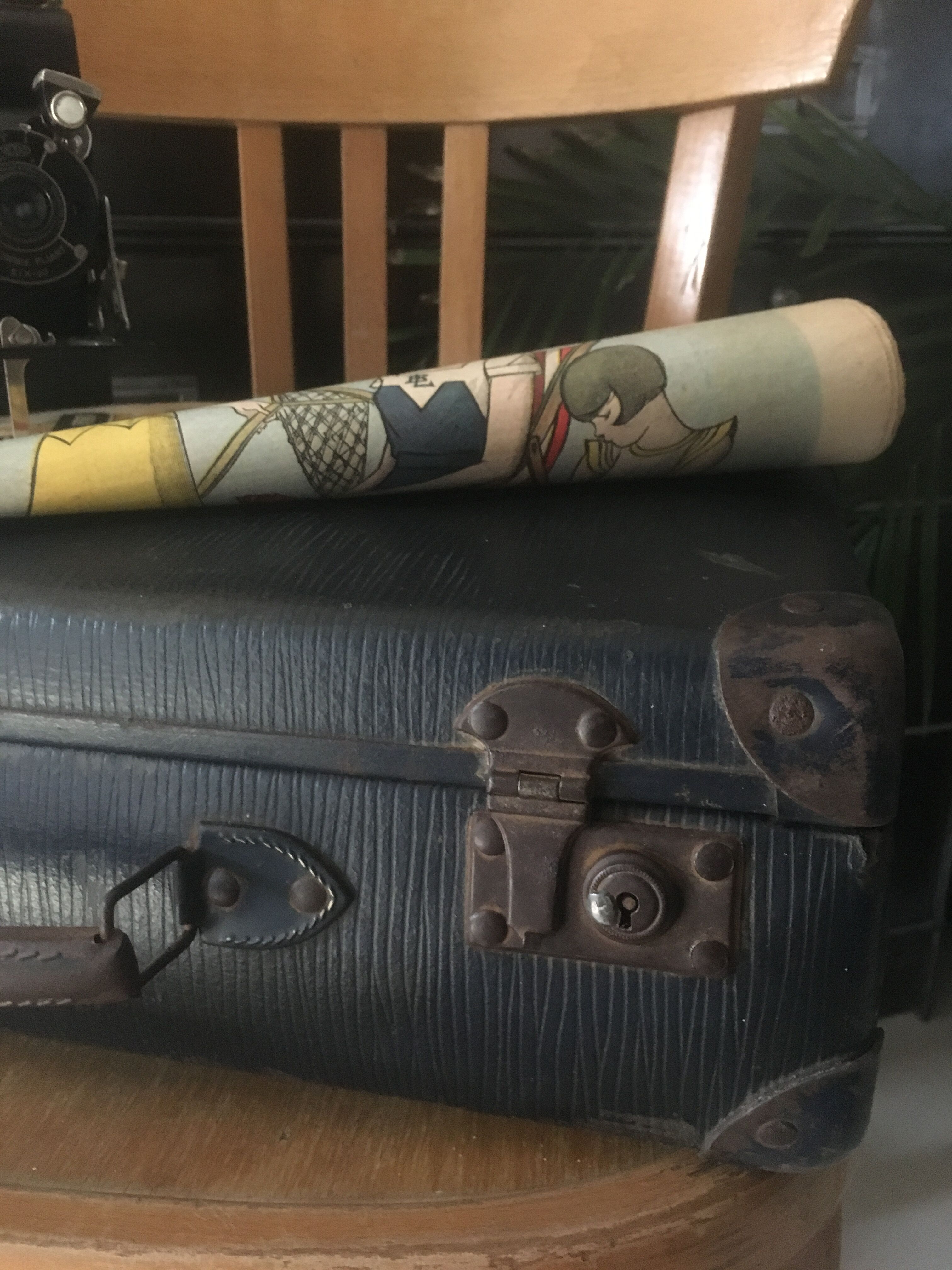 Suitcase reinforced cardboard