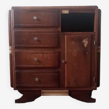 Chest of drawers, chiffonier 5 drawers in solid wood