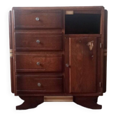 Chest of drawers, chiffonier 5 drawers in solid wood