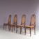 1950s set of 4 “Long John” chairs by FMG, Poland