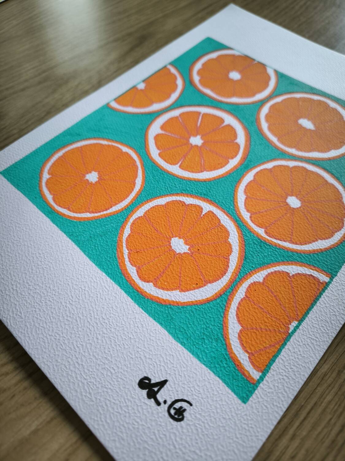Orange paint