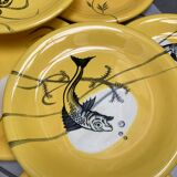 12-piece fish service Manufacture Sainte Radegonde
