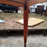 Extendable table with extensions old vintage compass legs design XXeme