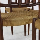 Danish design dining chairs by Niels O. Møller