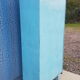 Old metal workshop furniture original turquoise patina