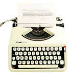 Japy baby Hermes cream new ribbon typewriter