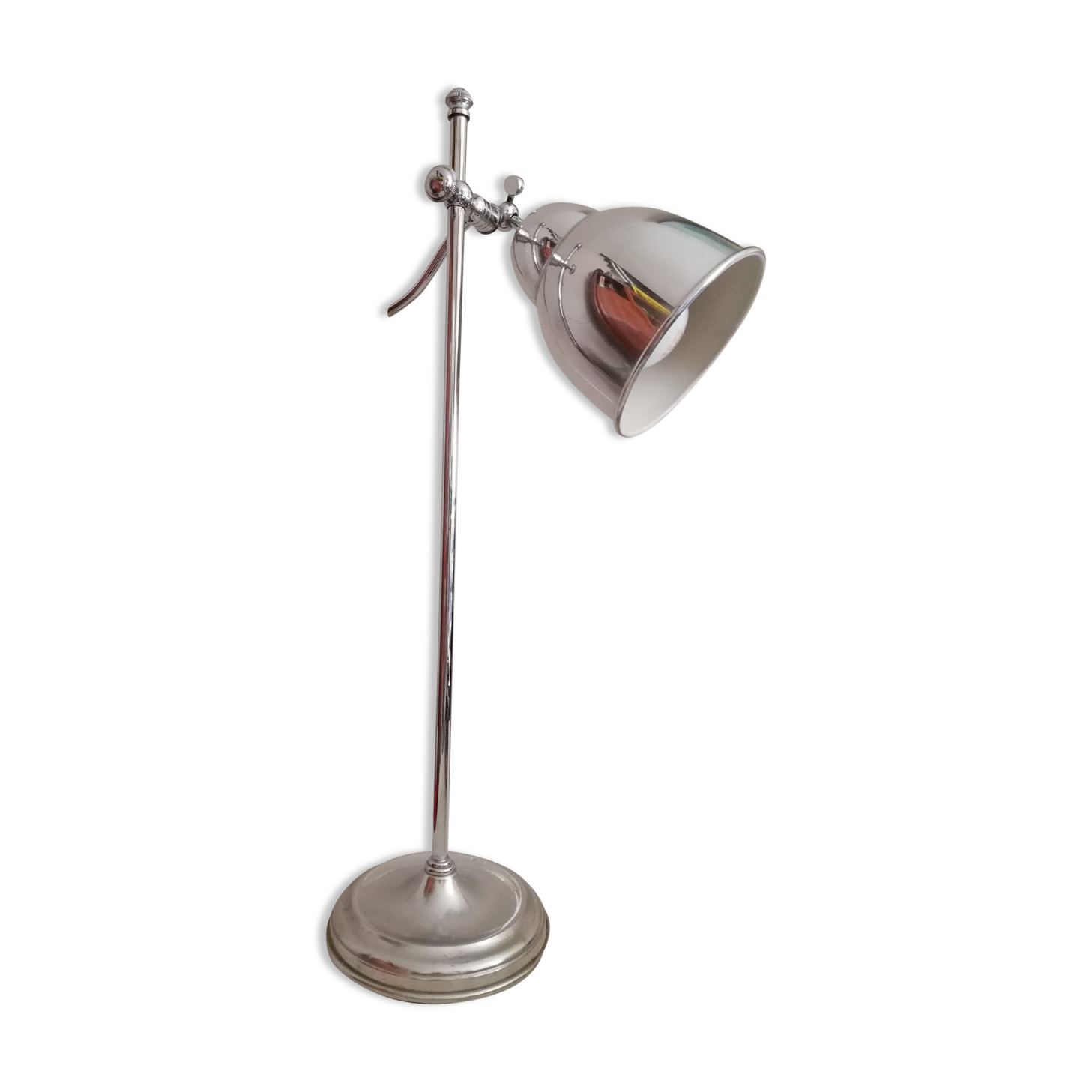 Lampe de table chromé vintage
