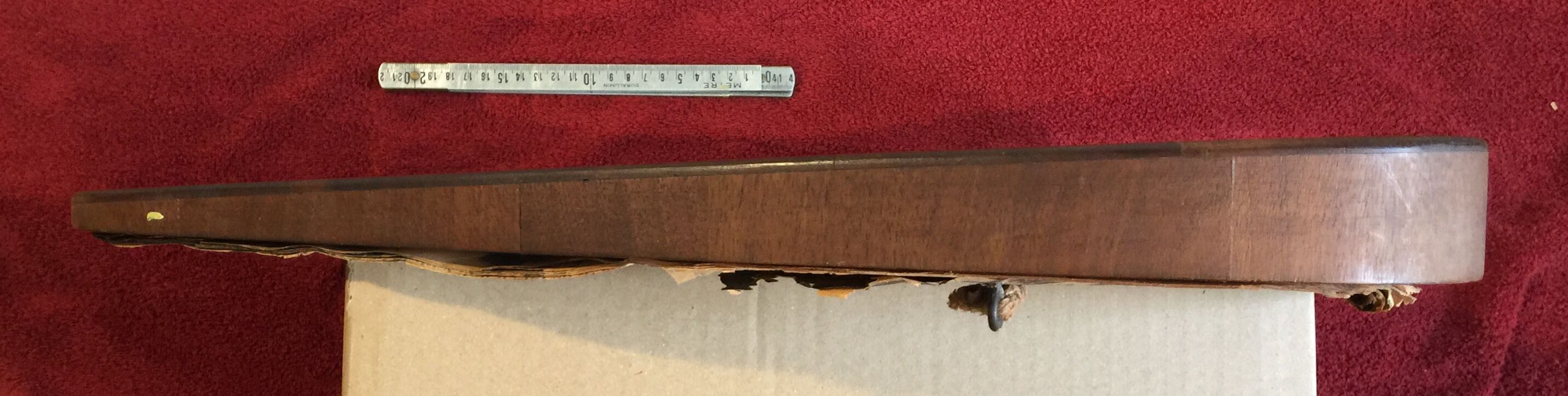 Scandinavian teak mirror of the 1960s free form