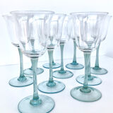 Ensemble de 10 verres à pied vintage