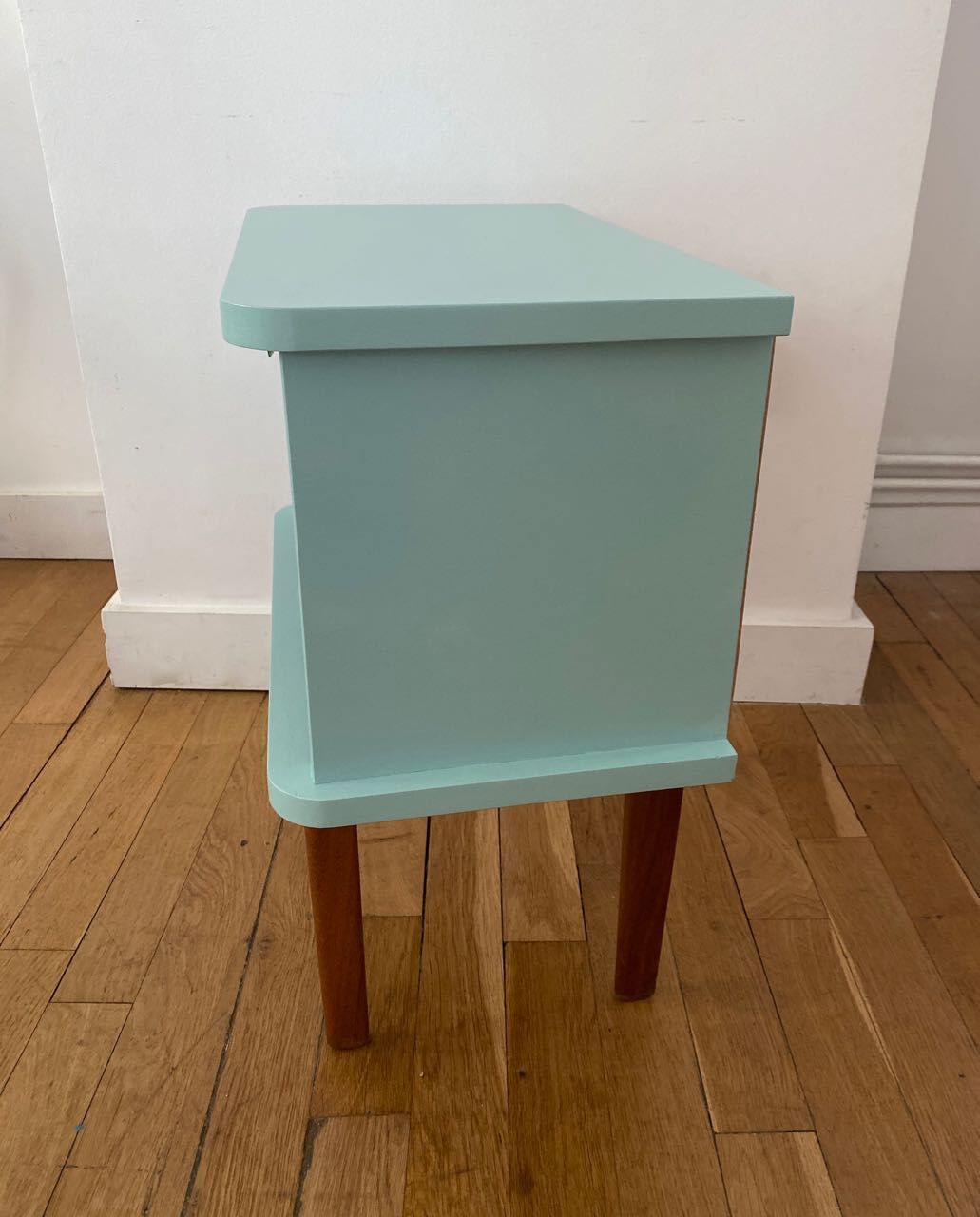 Retro green bedside table
