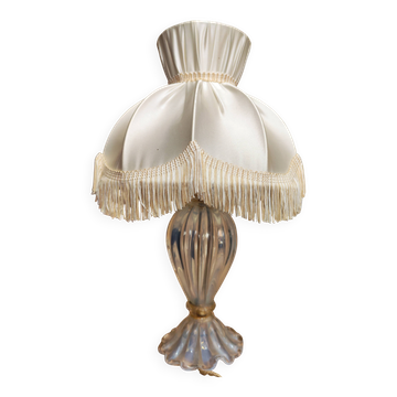 Lampe de table en verre Murano attribuée à Barrovier &Toso