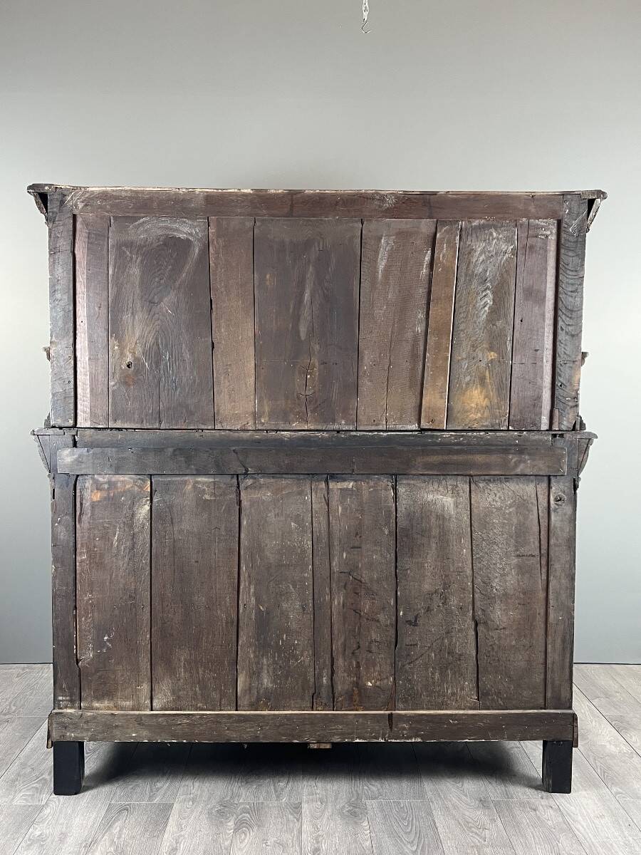 Antique carved wooden buffet in Renaissance style, late 18th / early 19th century.