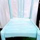 Patinated old blue bistro chair