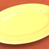 1950s yellow glazed ceramic serving dish