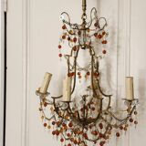 Glass bead chandelier