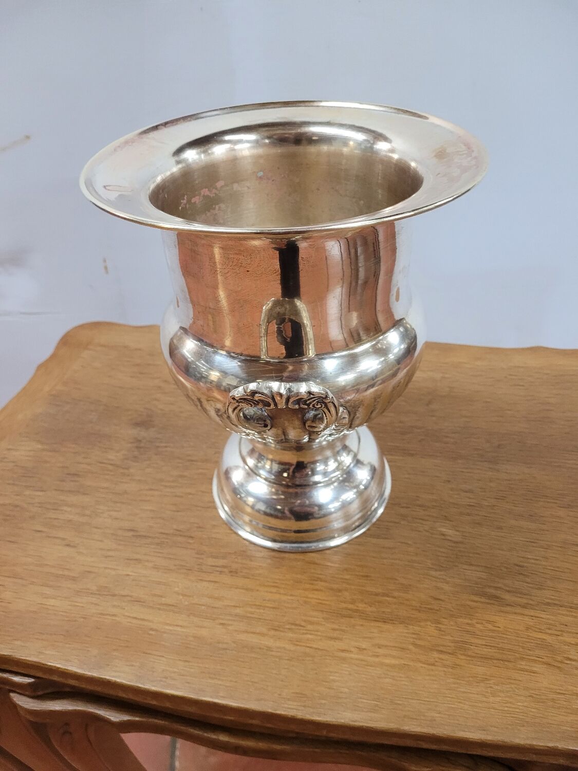 Rare Seau à Champagne Ancien LAURENTI PÈRE ET FILS - Les Riceys - Métal Argenté