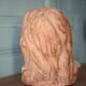 Sculpture signed Doloire, terracotta sculpture, woman's head sculpture, collection, interior decoration.