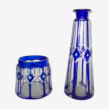 Ensemble de 2 vases en cristal