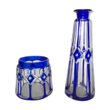 Set of 2 crystal vases