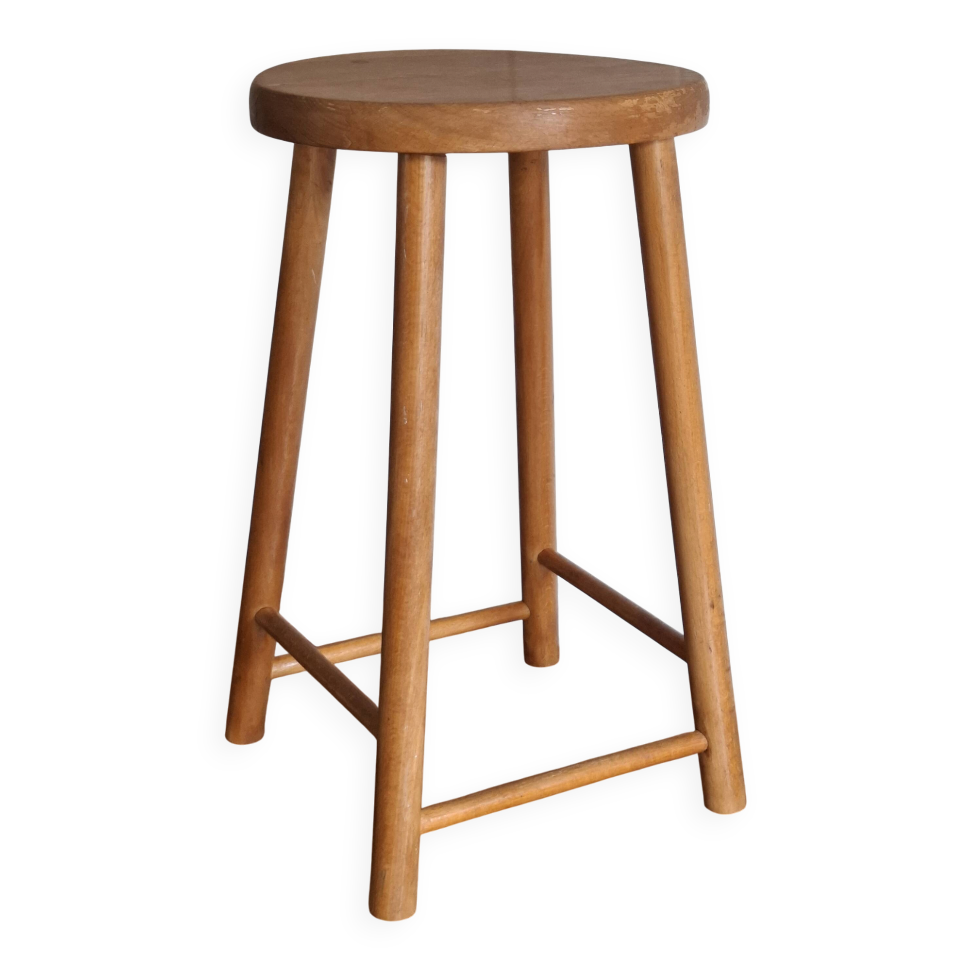Tabouret en hêtre