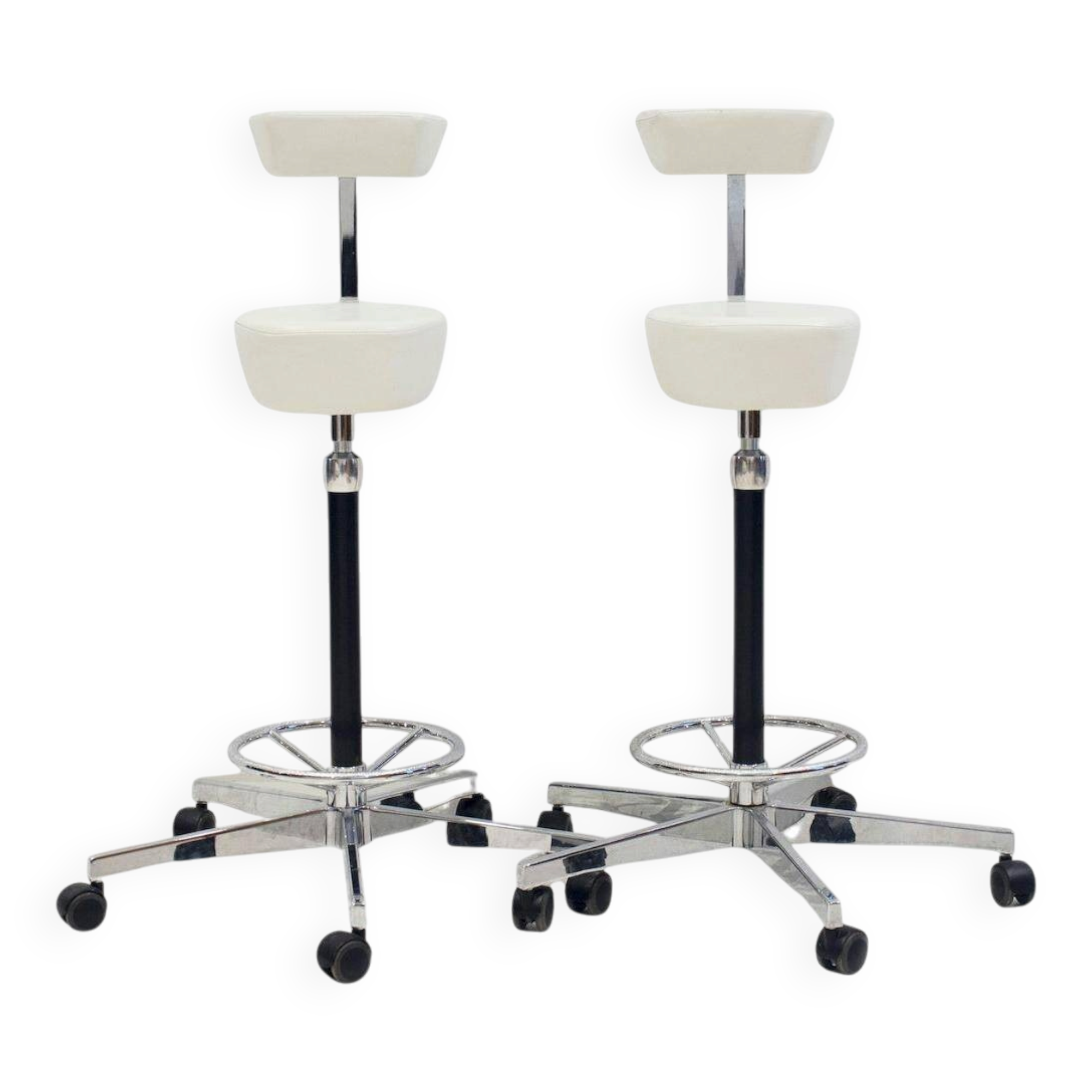 Nelson White chair pair for Vitra