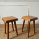 Elm stool S01 Pierre Chapo