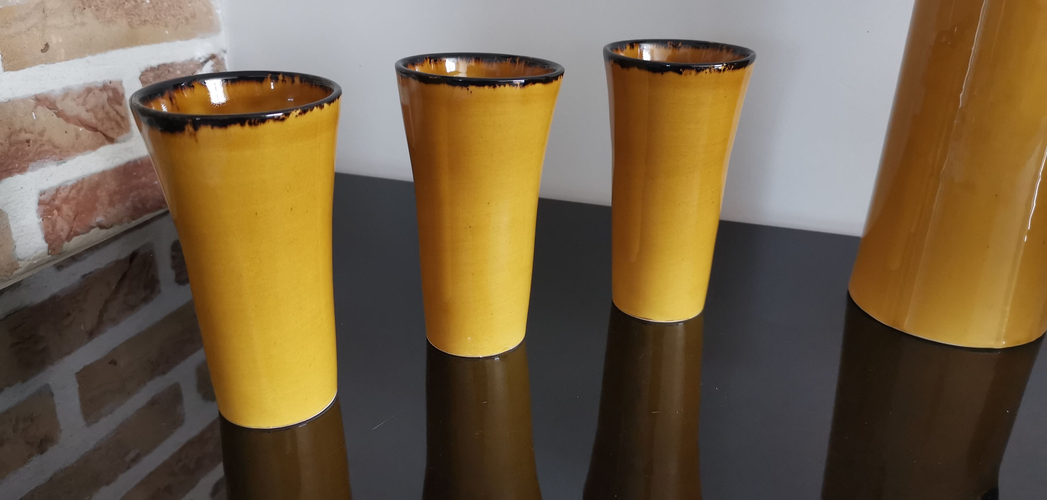 Vintage orangeade service by Claude Paci, Vallauris (Gladys model)