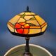 Lampe de table style Tiffany en vitrail, Art déco