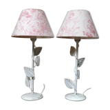 Pair of bedside lamps
