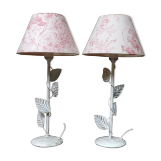 Pair of bedside lamps