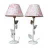 Pair of bedside lamps