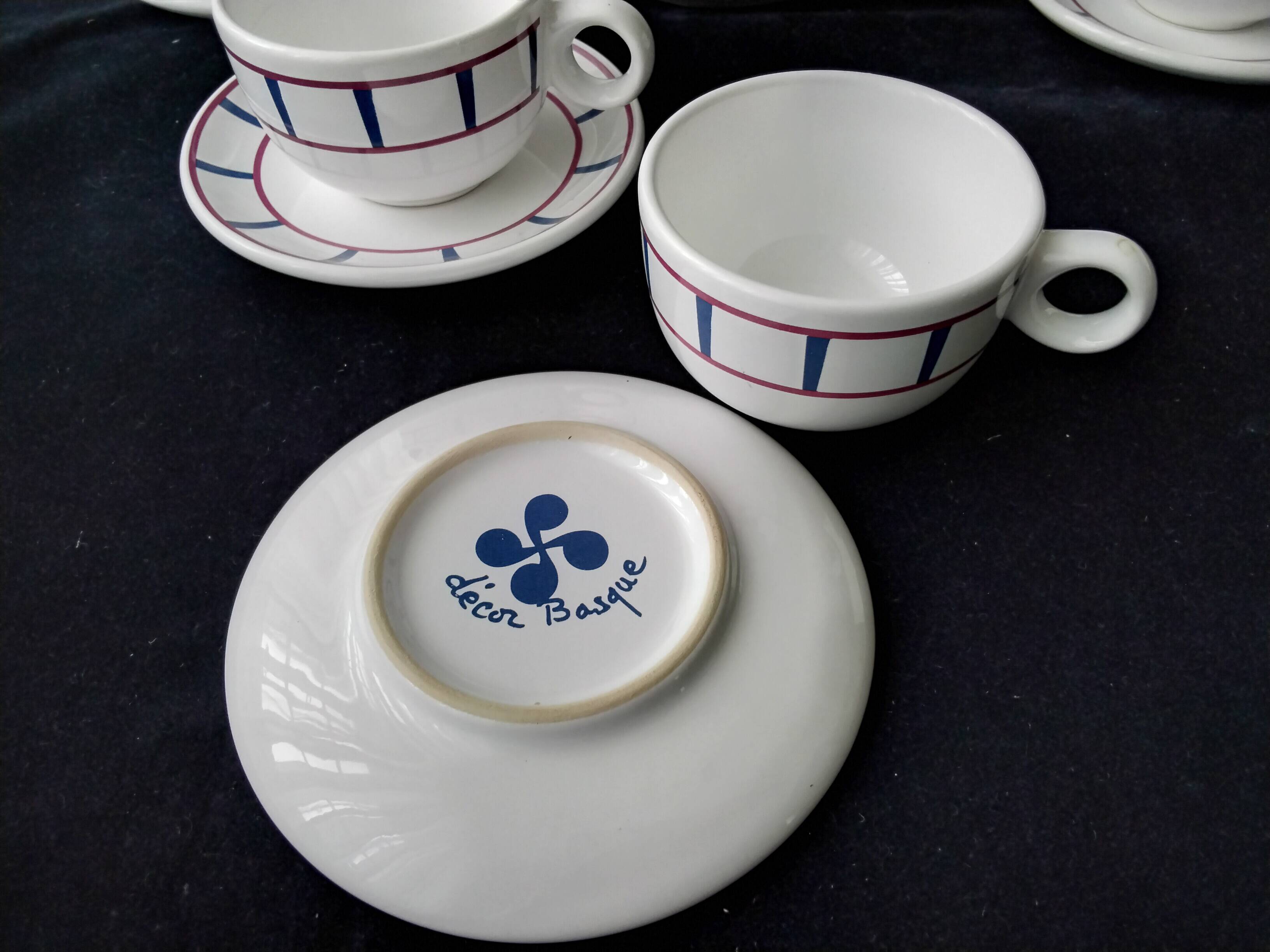 Part of a Basque porcelain coffee service