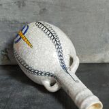 Soliflore bottle vase in fine earthenware boch frères la louvière-keramis early 20th century