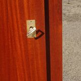 Armoire avec penderie, placage palissandre
