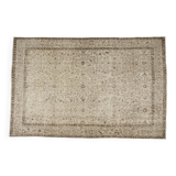 Beige Wool Tribal Carpet