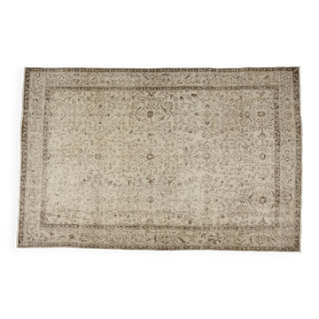 Beige Wool Tribal Carpet