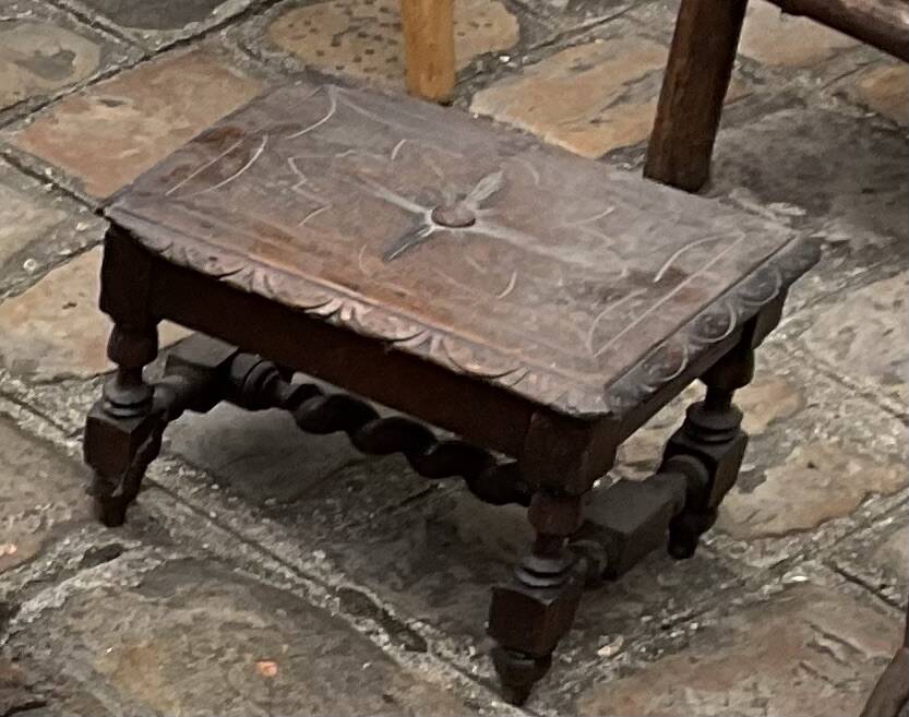 Vintage communion stool