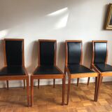 4 scandinavian leather chairs from Tranekær
