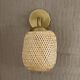 Handmade Gold Rattan Sconce Lamp 16x19Cm