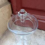 Transparent glass bonbonnière