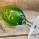 Vase vintage en verre empoli vert