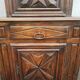 Louis XIII style two-piece recessed high wardrobe