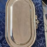 Silver metal tray