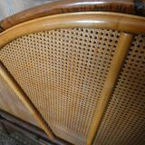 Cannage and bamboo bedhead